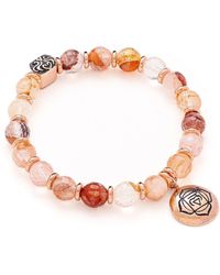 Seven Saints - Rose Root Chakra Activation Bracelet, Fire Quartz, Rose - Lyst