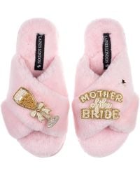 Laines London - Classic Laines Slippers With Mother Of The Bride Brooches - Lyst