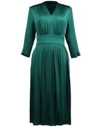 Smart and Joy - Fit-And-Flare Satin And Jacquard Dress - Lyst