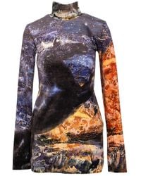 ARTISTA - Fortuna Velvet Mini Dress - Lyst