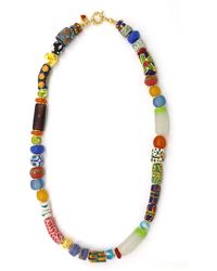 Shar Oke - African Krobo Multicoloured Glass Necklace V1 - Lyst