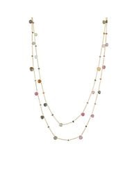 Spero London - Sterling Fine Tourmaline Double Layer Necklace - Lyst