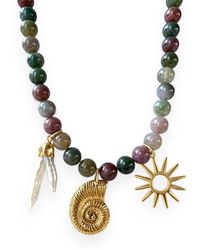 Alexie of Athens - Sirena Sea Charm Bead Necklace - Lyst