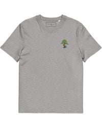 Anchor and Crew - Heather Bonsai Garden Dystopia Organic Cotton Embroidered T-Shirt - Lyst