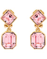 Emma Holland Jewellery - Pink Crystal Statement Clip Earrings - Lyst