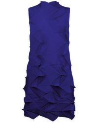 Wild Cosmos - Amara Prismatic Pleats Dress Royal - Lyst