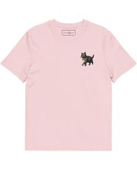 Anchor and Crew - Cotton Cool Cat Actual Life Organic Cotton Embroidered T-Shirt - Lyst