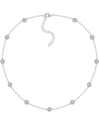 Diamonbliss - Bezel Station Necklace - Lyst