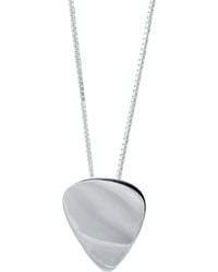 Edge Only - Plectrum Pendant 60Cm Sterling - Lyst