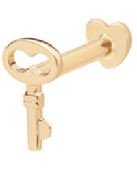 Vanhi - 14K Solid Key Flat Back Stud - Lyst