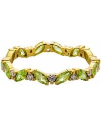 Belinda Jewelz - Peridot Marquise Birthstone Infinity Ring - Lyst