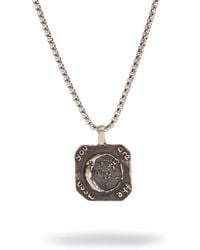 Ebru Jewelry - You Are The Moon Engraved Sterling Pendant Necklace - Lyst