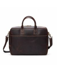 Touri - Genuine Leather Minimalist Laptop Bag - Lyst