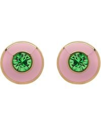 Emma Holland Jewellery - Peridot Crystal Disc Clip Earrings - Lyst