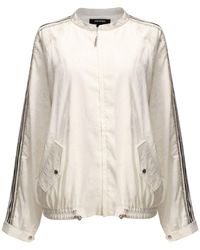 Smart and Joy - Light Embossed Bomber Jacket - Lyst
