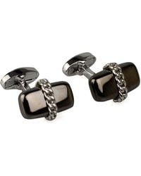 DAVID WEJ - Neutrals Chained Capsule Cufflinks - Lyst