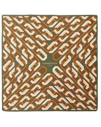 Le Parmentier - Chain Motif Bandana Silk Scarf - Lyst