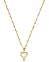 Zoe & Morgan - Mini Heart Necklace - Lyst