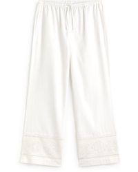 Thinking Mu - Brigitte Embroidered Relaxed Pants - Lyst