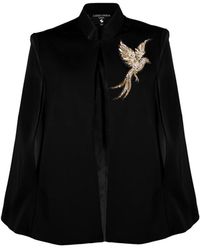 House of Laines London - Laines Couture Tailored Cape With Embellished Bird Of Paradise - Lyst
