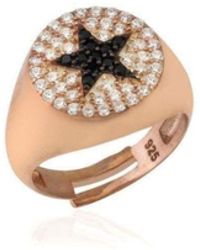 LINYA JEWELLERY - Star Signet Pinky Ring - Lyst