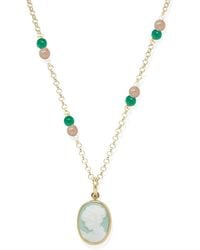 Vintouch Italy - Little Lovelies-Plated Cameo Necklace - Lyst