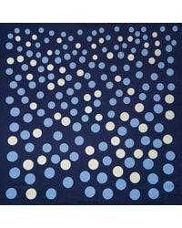 Otway & Orford - 'Planetarium' Polka Dot Silk Pocket Square - Lyst