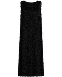 Julia Allert - Sleeveless Textured Pile Midi Dress - Lyst