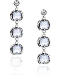 Unaloe - Super Fantasy Earrings– Timeless Elegance With Three Crystal - Lyst
