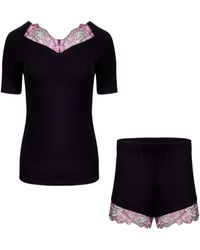 Oh!Zuza - Soft Viscose Short Pj Set With Lace - Lyst