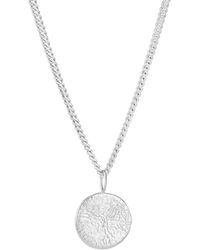 Posh Totty Designs - Sterling Silver Men's Molten Disc Necklace - Lyst