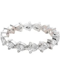 Aya Fine Jewelry - Pear Lab Diamond Eternity Band Ring - Lyst