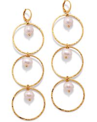 Jaredjamin - Pearl Lindy Dangle Earrings - Lyst