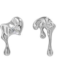 Janus Edinburgh - Sterling Mealt Water Drip Liquid Studs Earrings - Lyst