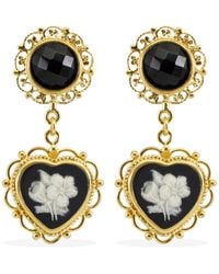 Vintouch Italy - Bouquet Cameo Earrings - Lyst
