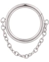 Vanhi - Chain Clicker Titanium Ring - Lyst