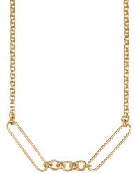 Lily Charmed - Plated Mixed Link Charm Collector Necklace - Lyst