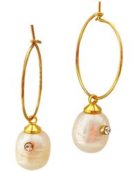 Smilla Brav - Dainty Pearl Earrings Greta - Lyst