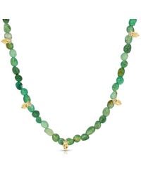 Leeada Jewelry - Athena Beaded Necklace - Lyst