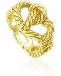 Unaloe - Intertwined Heart Ring - Lyst