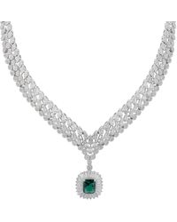 LÁTELITA London - Countess Statement Emerald Necklace - Lyst