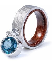 German Kabirski - Undine And Rosewood Ring With Suspended Topaz - Lyst