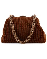 SJW BAGS LONDON - Balmoral Knitted Purse Clutch - Lyst