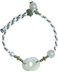 seree - Baby Collection Peace Buckle Jade Interlocking Hoop Baby Bracelet Anklet - Lyst