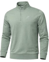 Foster Taylor - Sweat Qtr Zip Mock Neck - Lyst