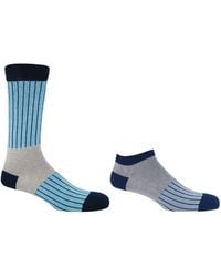 Peper Harow - Made in England - Oxford Stripe Luxury Crew & Trainer Socks - Lyst