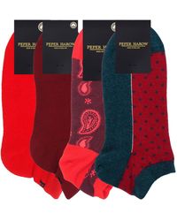 Peper Harow - Made in England - Organic Trainer Socks Bundle – Burgundy - Lyst