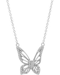 Seven Saints - Graceful Spirit Butterfly Necklace, Rhodium - Lyst