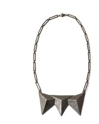 Zula Jewelry + Design - Triple Triangle Breast Plate Necklace, Ancient Future Collection - Lyst