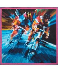 Otway & Orford - 'Break Away' Cycling Silk Pocket Square. Full-Size - Lyst